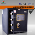 Brown mini home electronic small combination safe for hotels